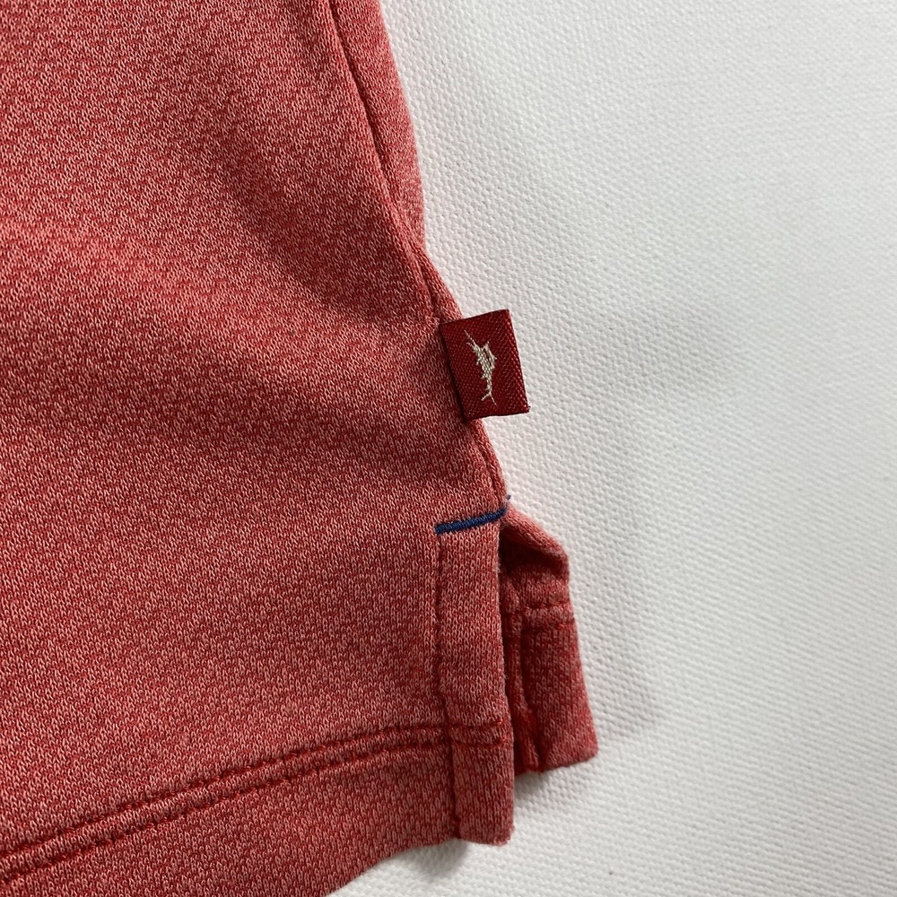 Tommy‎ Bahama Polo Shirt Mens Large Red Short Sleeve Modal Blend Hawaiian - Picture 9 of 10